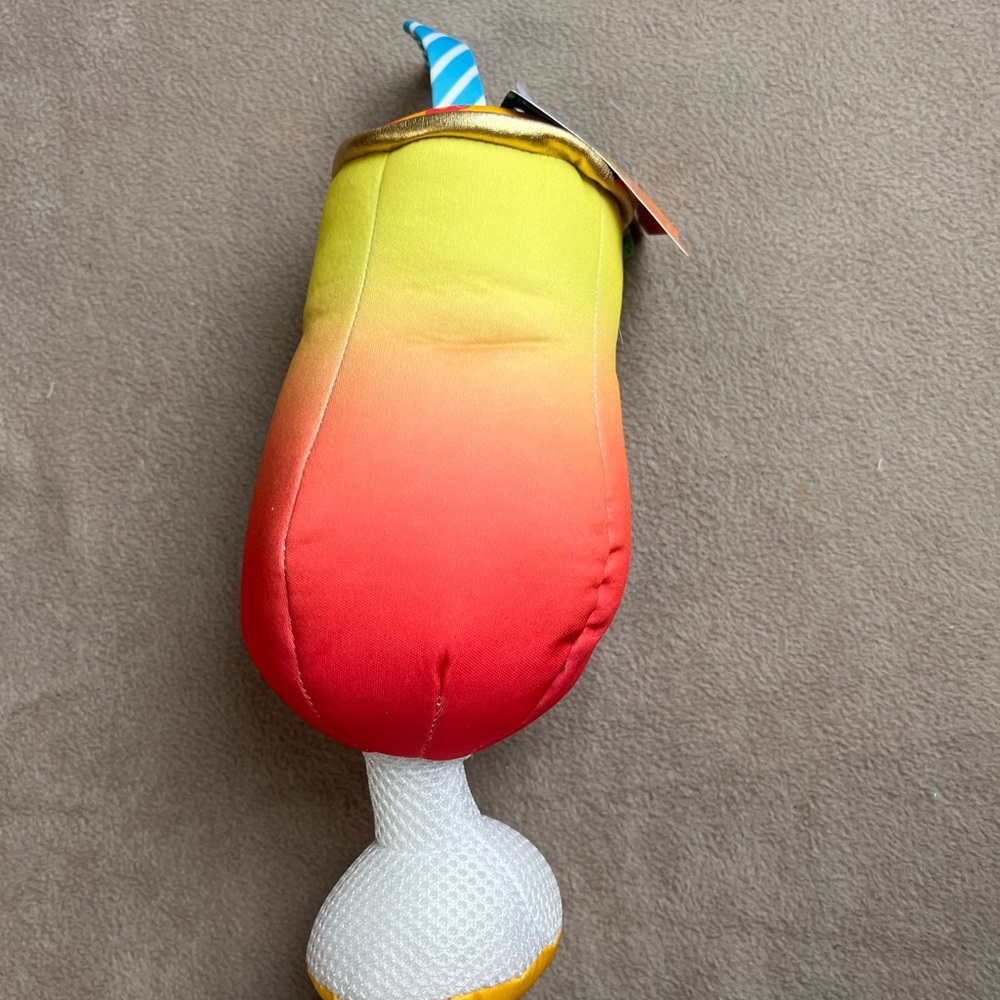 Joyhound Juice Detox Cocktail Floatable Water Float Dog Toy Red Yellow - Picture 2 of 3